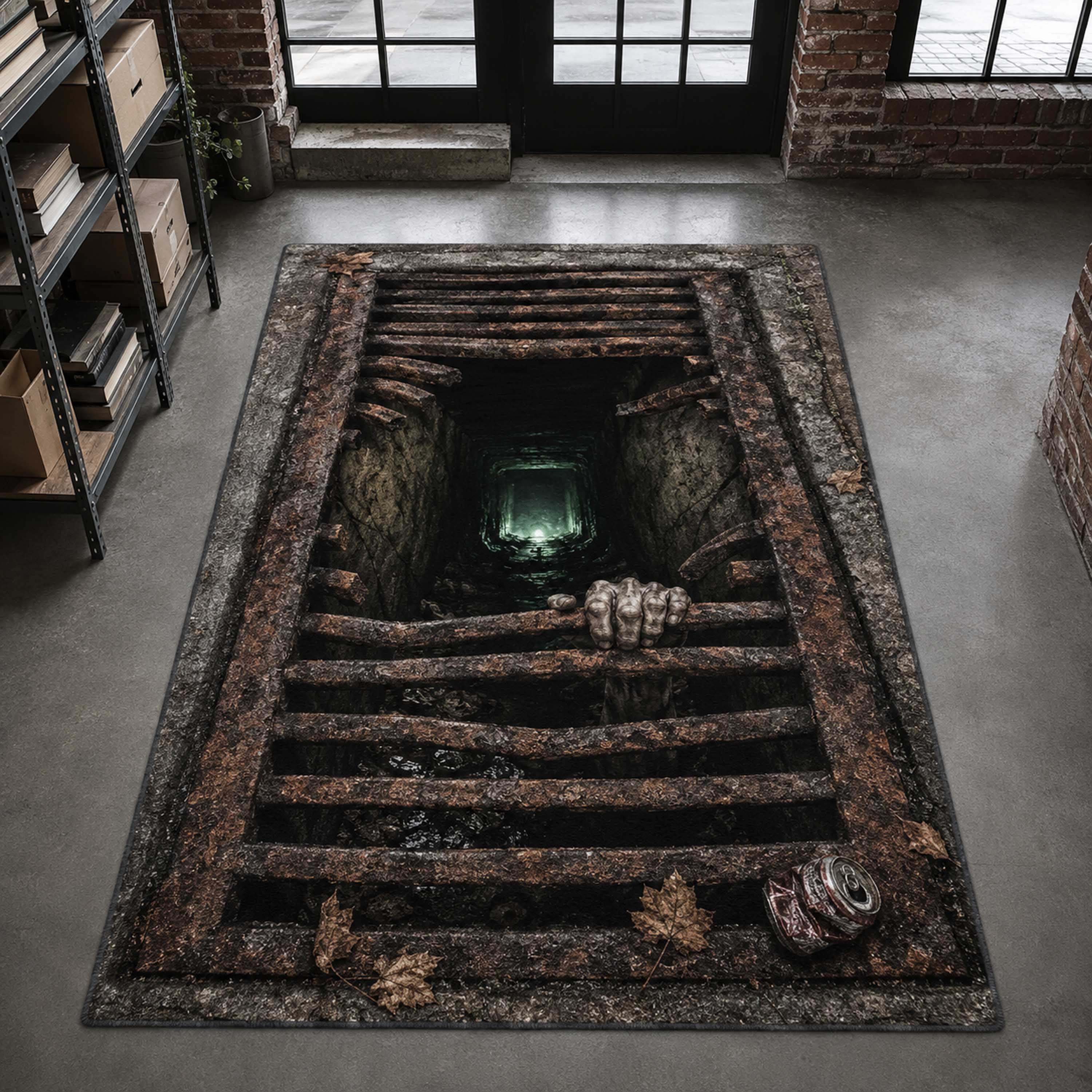 Cursed Hollow Area Rug Scary Home Decor Good Halloween Gifts
