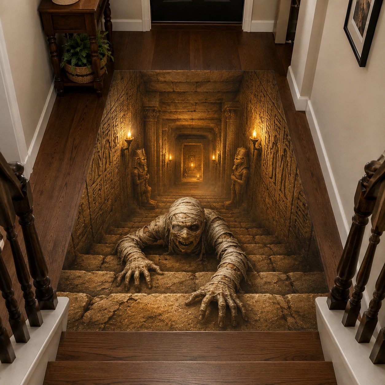 Cursed Stairwell Area Rug Halloween Home Decor Cute Halloween Gifts Cursed Stairwell Area Rug Halloween Home Decor Cute Halloween Gifts