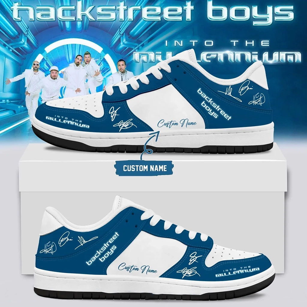 Custom Backstreet Boys Merch Into The Millennium Tour Sneakers Boy Band Concert Shoes Fan Gifts Custom Backstreet Boys Merch Into The Millennium Tour Sneakers Boy Band Concert Shoes Fan Gifts