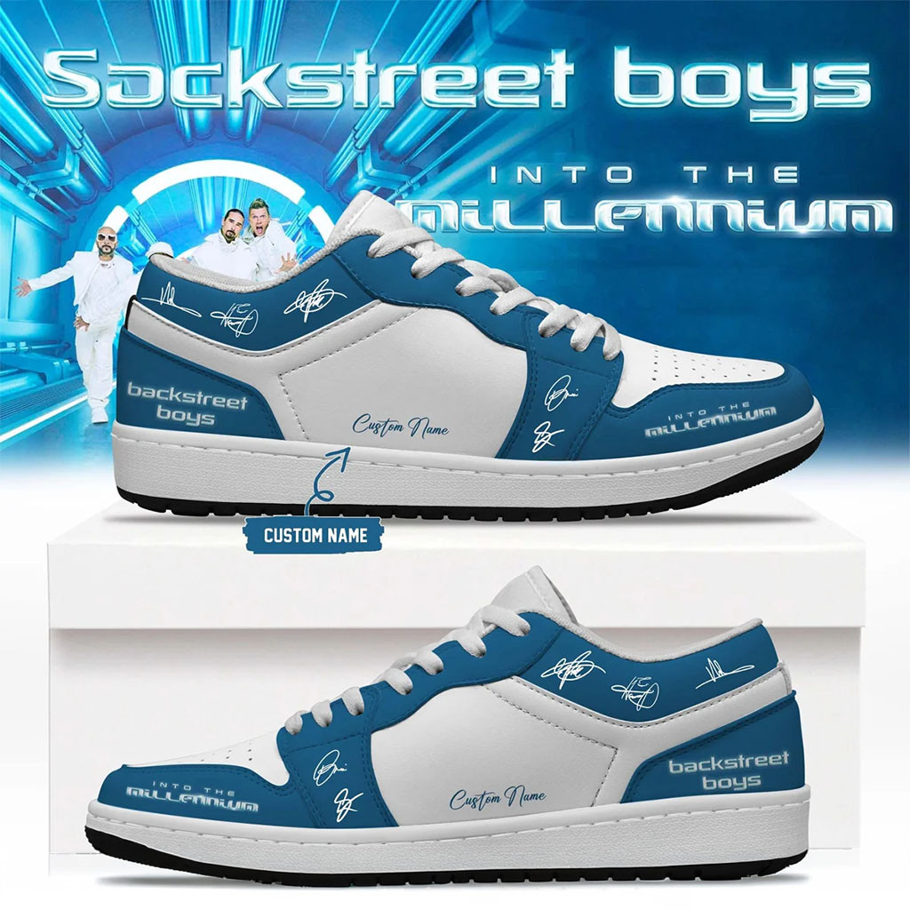 Custom Backstreet Boys Merch Sneakers Into The Millennium Shoes Concert Fan Music Gift Custom Backstreet Boys Merch Sneakers Into The Millennium Shoes Concert Fan Music Gift