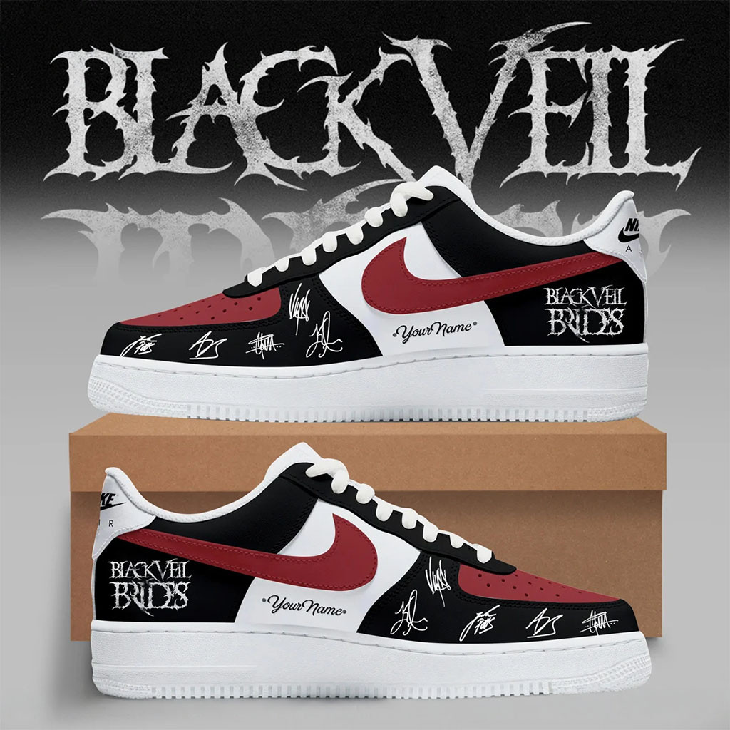 Custom Black Veil Brides Signature Sneakers Vindica Tour 2026 Merch BVB Band Shoes Fan Gift Custom Black Veil Brides Signature Sneakers Vindica Tour 2026 Merch BVB Band Shoes Fan Gift