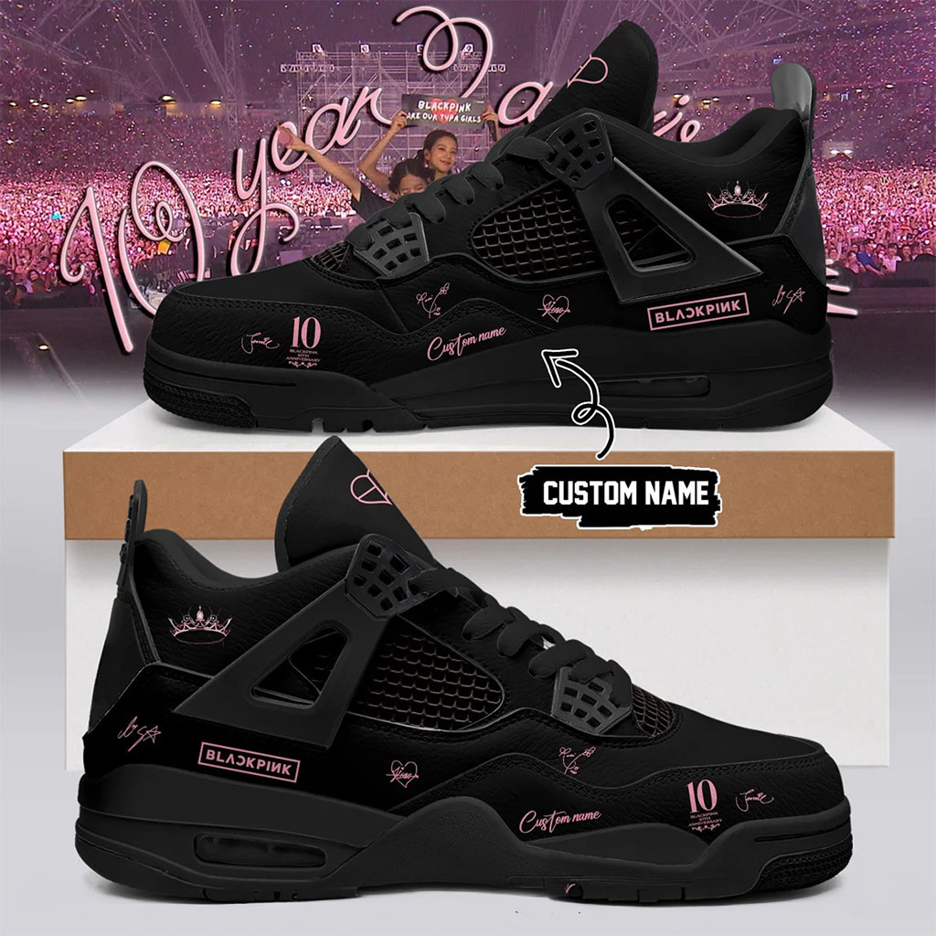 Custom BLACKPINK Merch 10th Anniversary BLACKPINK World Tour Sneakers Gifts For Music Fan