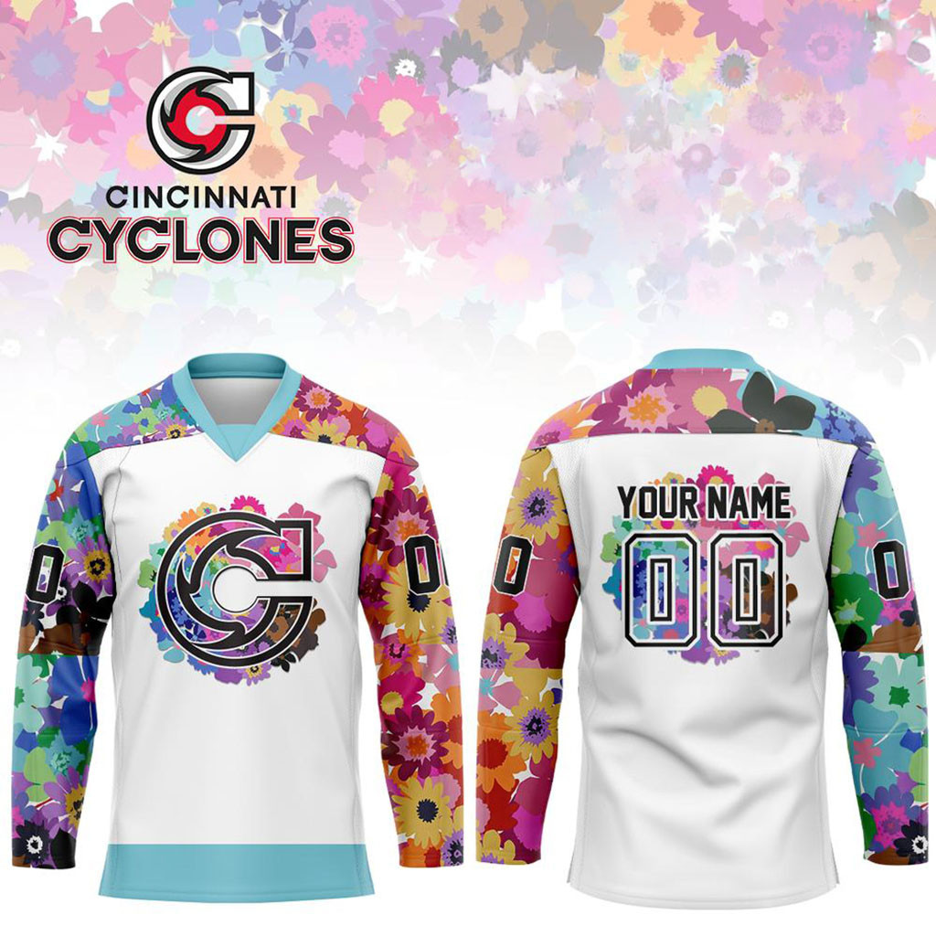 Custom Cincinnati Cyclones x Pride Night 2026 Hockey Jersey Cyclones Merch Hockey Fan Gifts