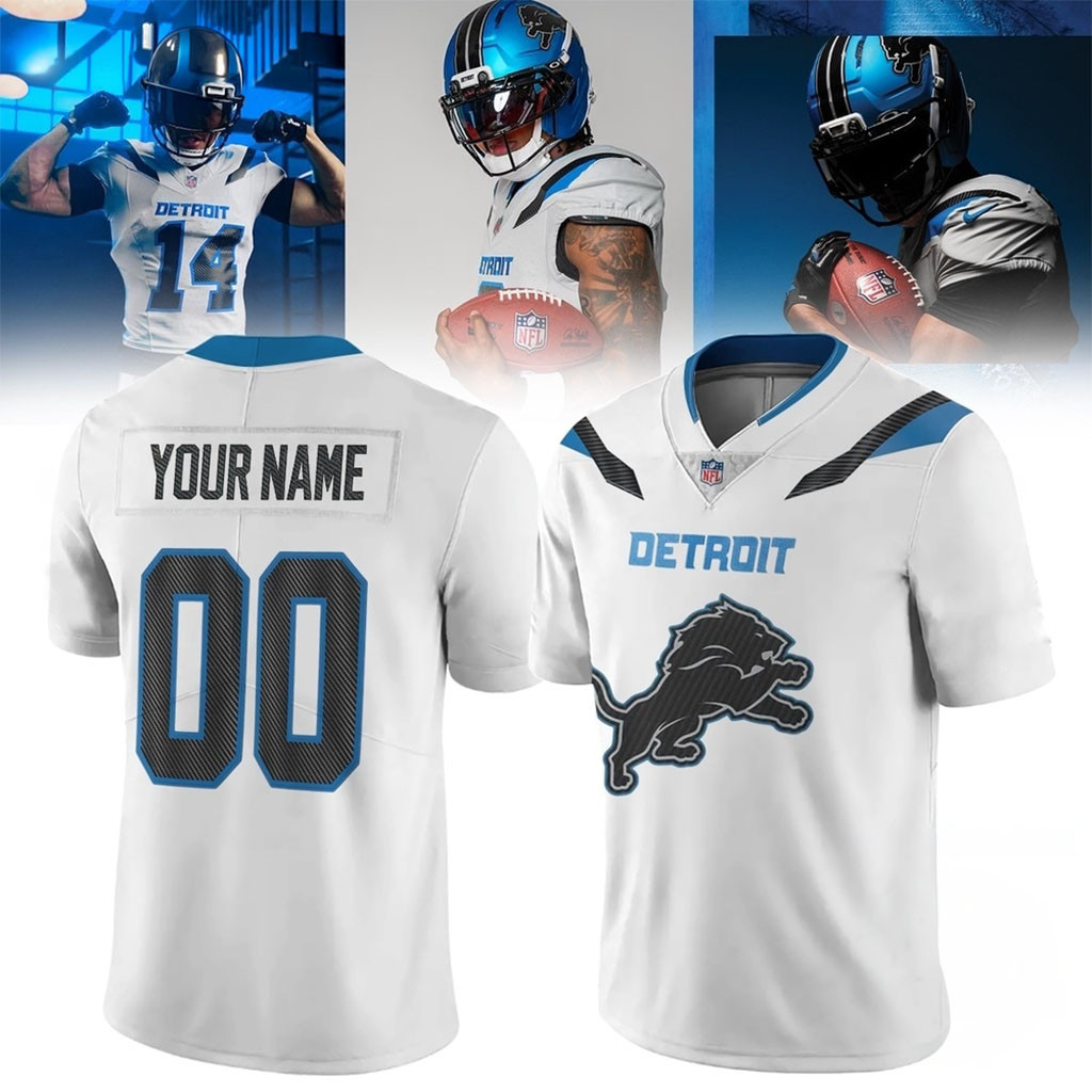 Custom Detroit Lions 2026 27 Season New Uniform Football Jersey Lions Merch Gift Ideas For Fans Custom Detroit Lions 2026 27 Season New Uniform Football Jersey Lions Merch Gift Ideas For Fans