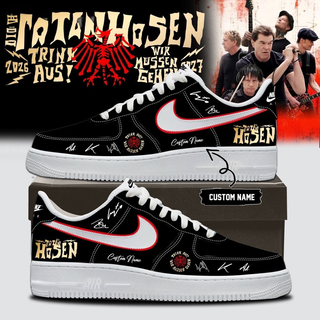 Custom Die Toten Hosen Trink Aus Wir Mussen Gehen Tour 2026 2027 Shoes Die Toten Hosen Merch