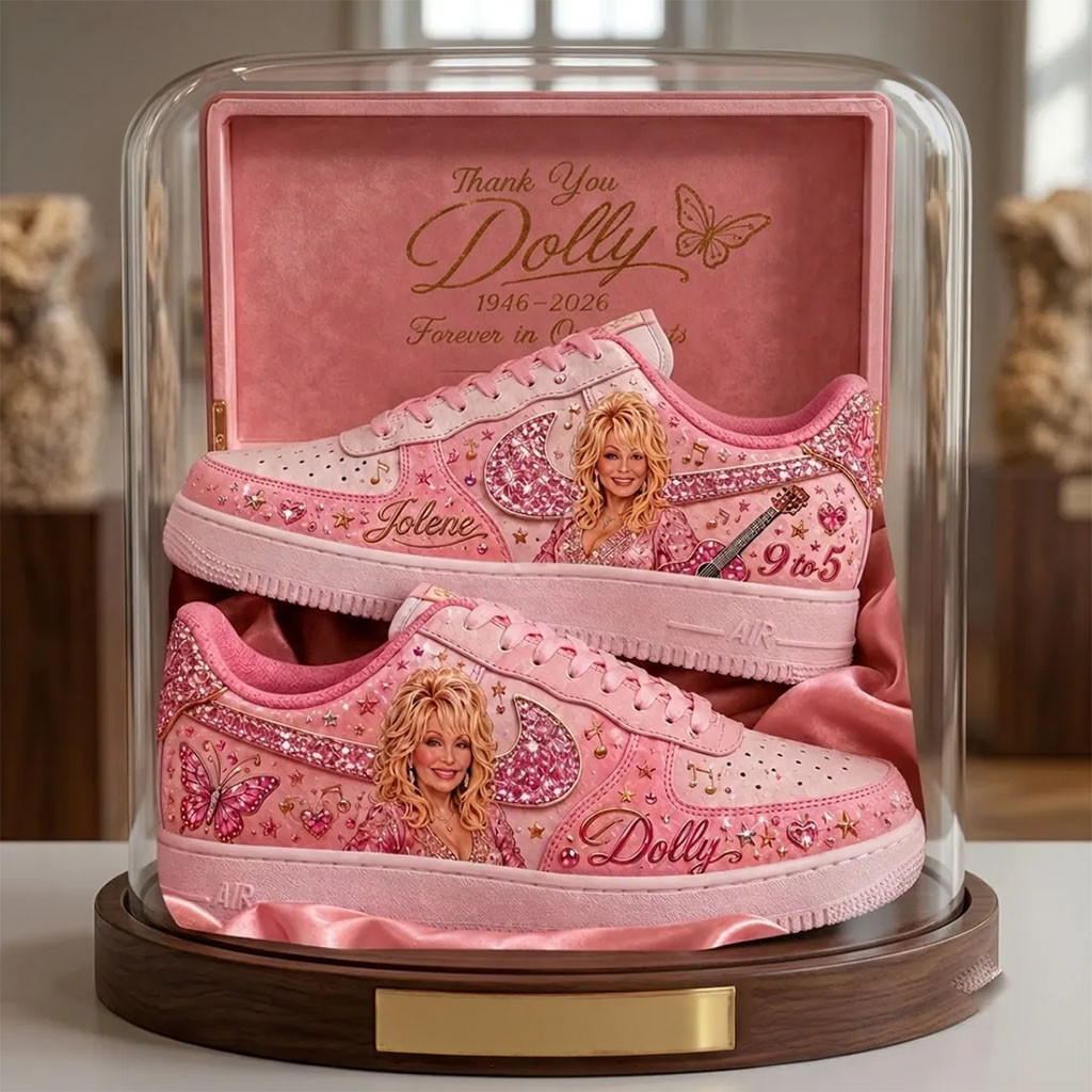 Custom Dolly Parton 1946-2026 Thank You Dolly Memorial Sneakers 9 To 5 Country Music Shoes Gift Custom Dolly Parton 1946-2026 Thank You Dolly Memorial Sneakers 9 To 5 Country Music Shoes Gift
