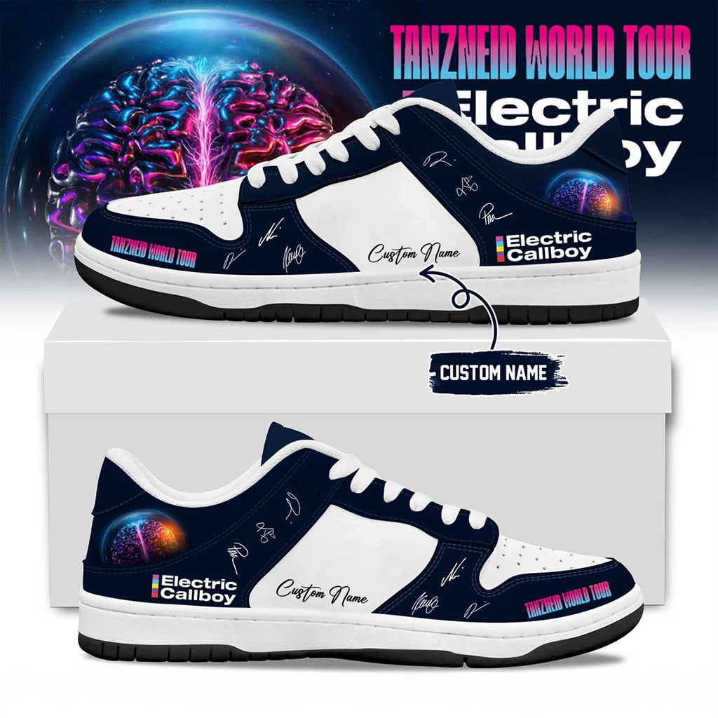 Custom Electric Callboy Merch Tanzneid World Tour Signature Shoes Gift For Concert Lover Custom Electric Callboy Merch Tanzneid World Tour Signature Shoes Gift For Concert Lover