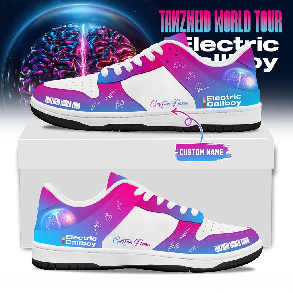 Custom Electric Callboy Tanzneid World Tour Signature Shoes Electric Callboy Merchandise