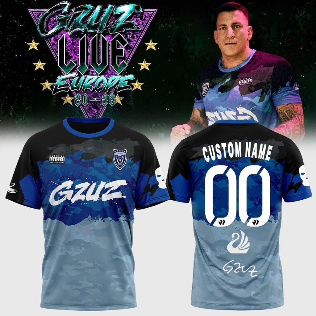 Custom Gzuz Live Europe Tour 2026 Signed Shirt Gzuz Merch Gifts For Rappers Custom Gzuz Live Europe Tour 2026 Signed Shirt Gzuz Merch Gifts For Rappers