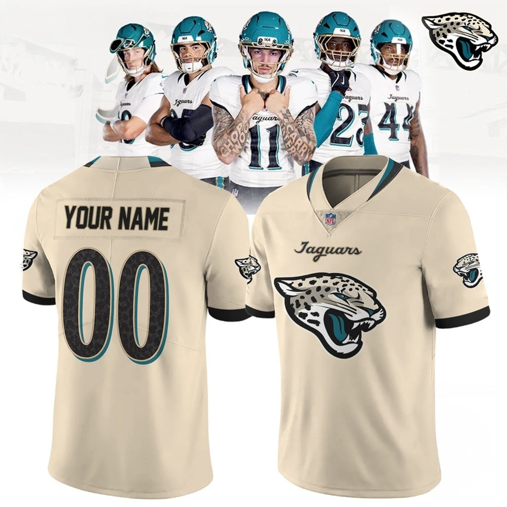 Custom Jacksonville Jaguars 2026 27 Season New Uniform Football Jersey Jaguars Merch Gifts For Him