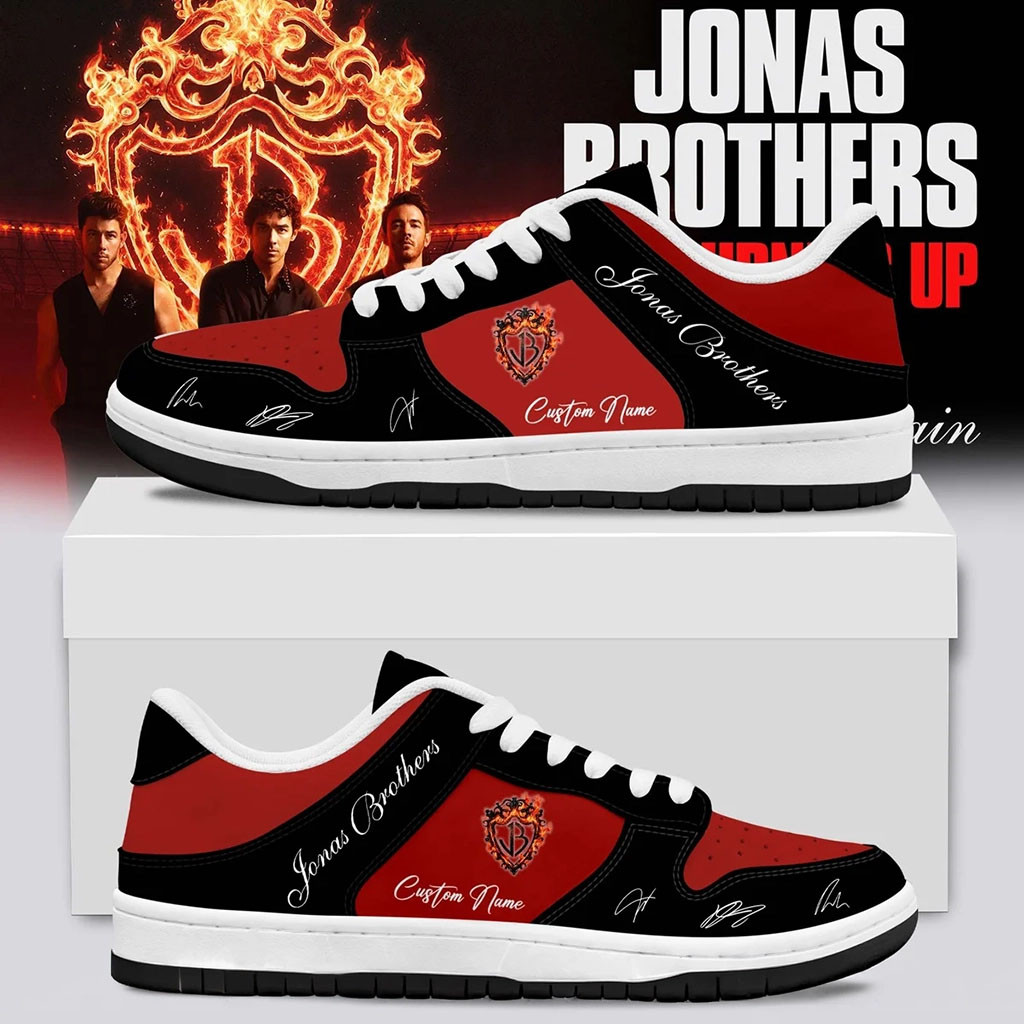 Custom Jonas Brothers Merch 2026 The Burning Up Tour Sneakers Music Gift Ideas For Guys