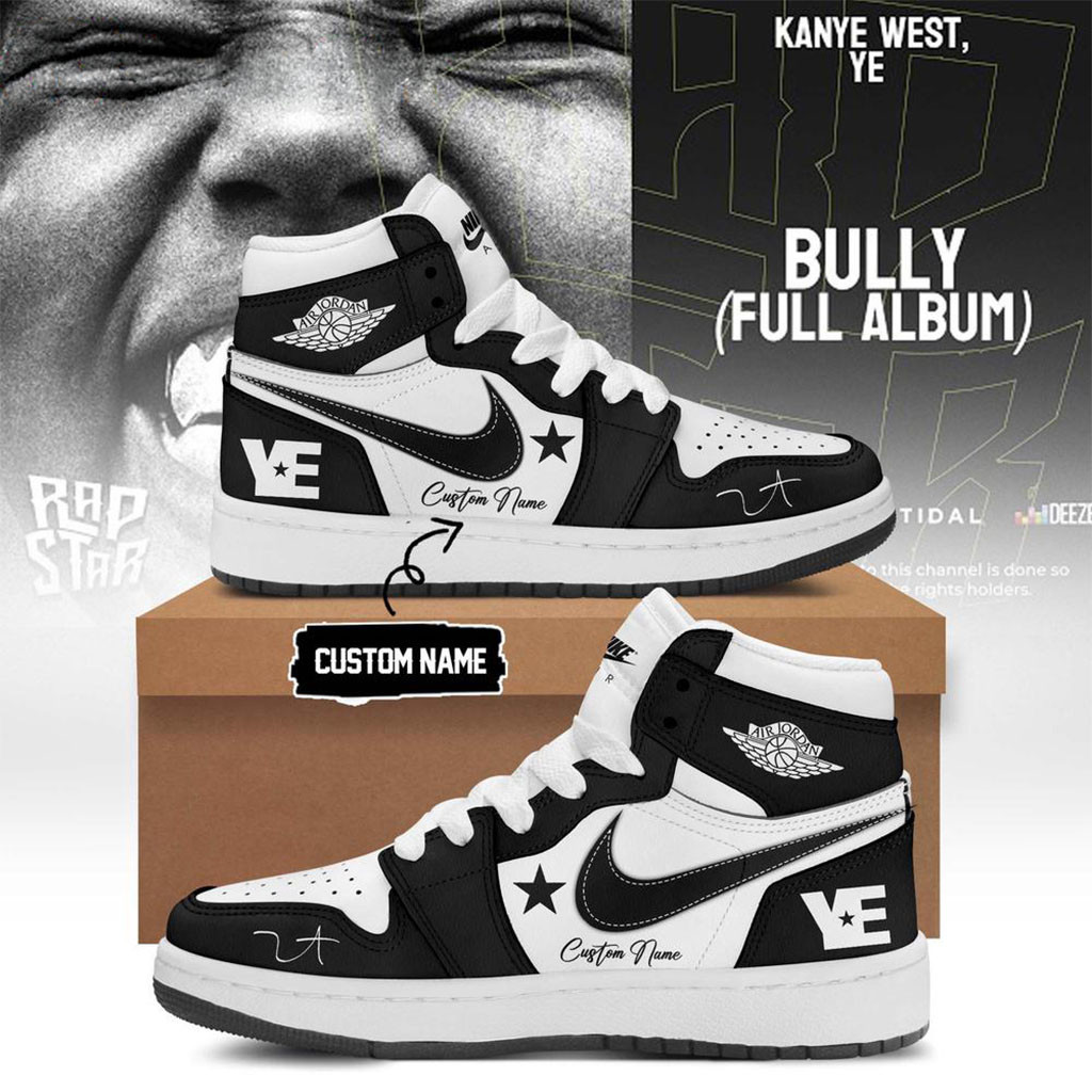 Custom Kanye West Ye 2026 Tour Signature Black Shoes Kanye West Merch Gifts For Rapper Fan