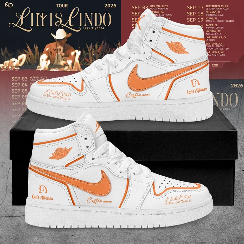 Custom Luis Alfonso Merch Lindo Lindo USA Tour 2026 Signature Shoes Best Gifts For Music Lovers