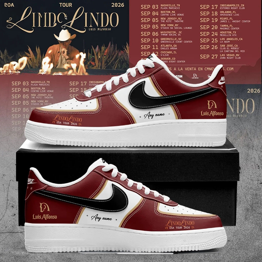 Custom Luis Alfonso Merch Lindo Lindo USA Tour 2026 Signature Shoes Gifts For Music Lovers