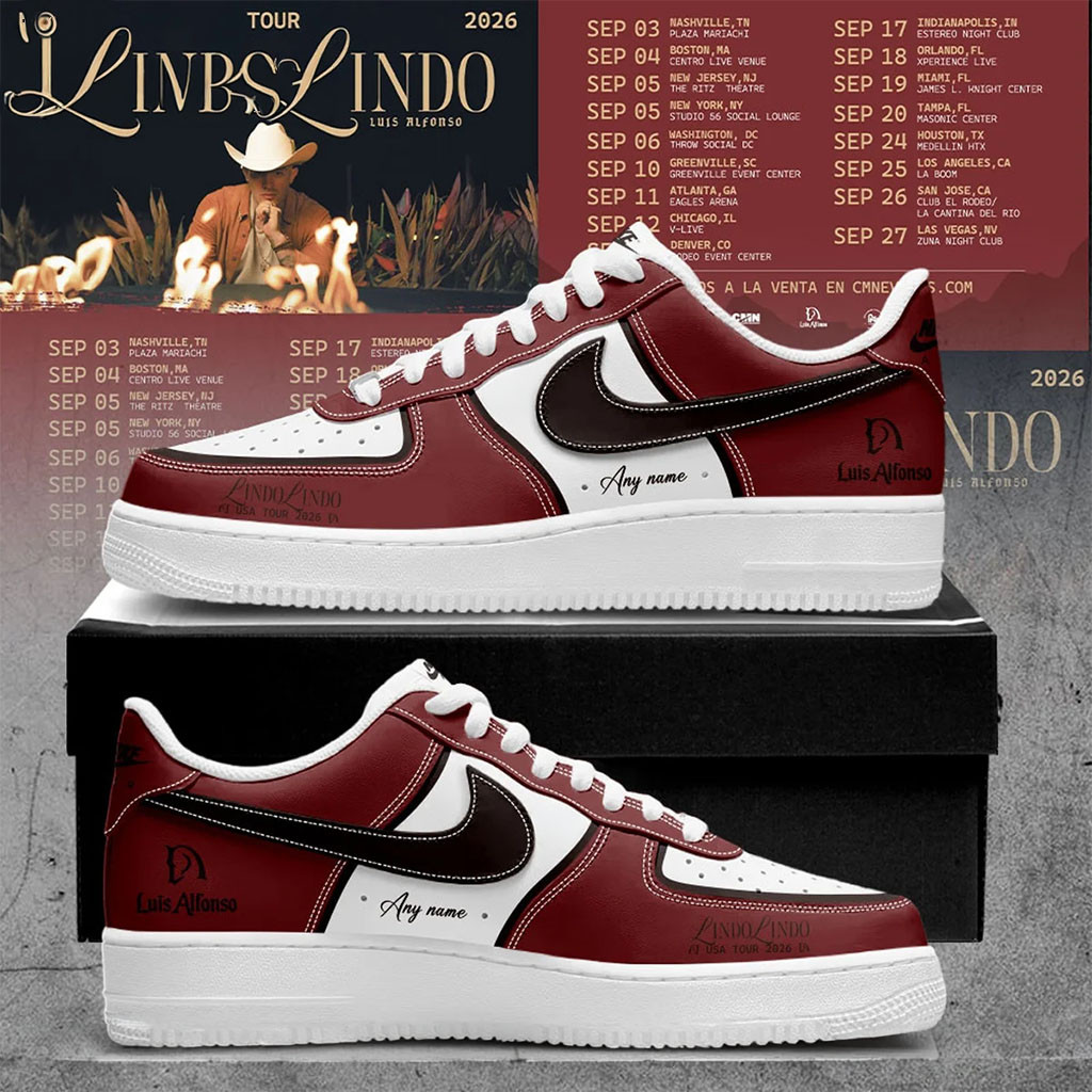Custom Luis Alfonso Merch Lindo Lindo USA Tour 2026 Signature Shoes Presents For Music Lovers