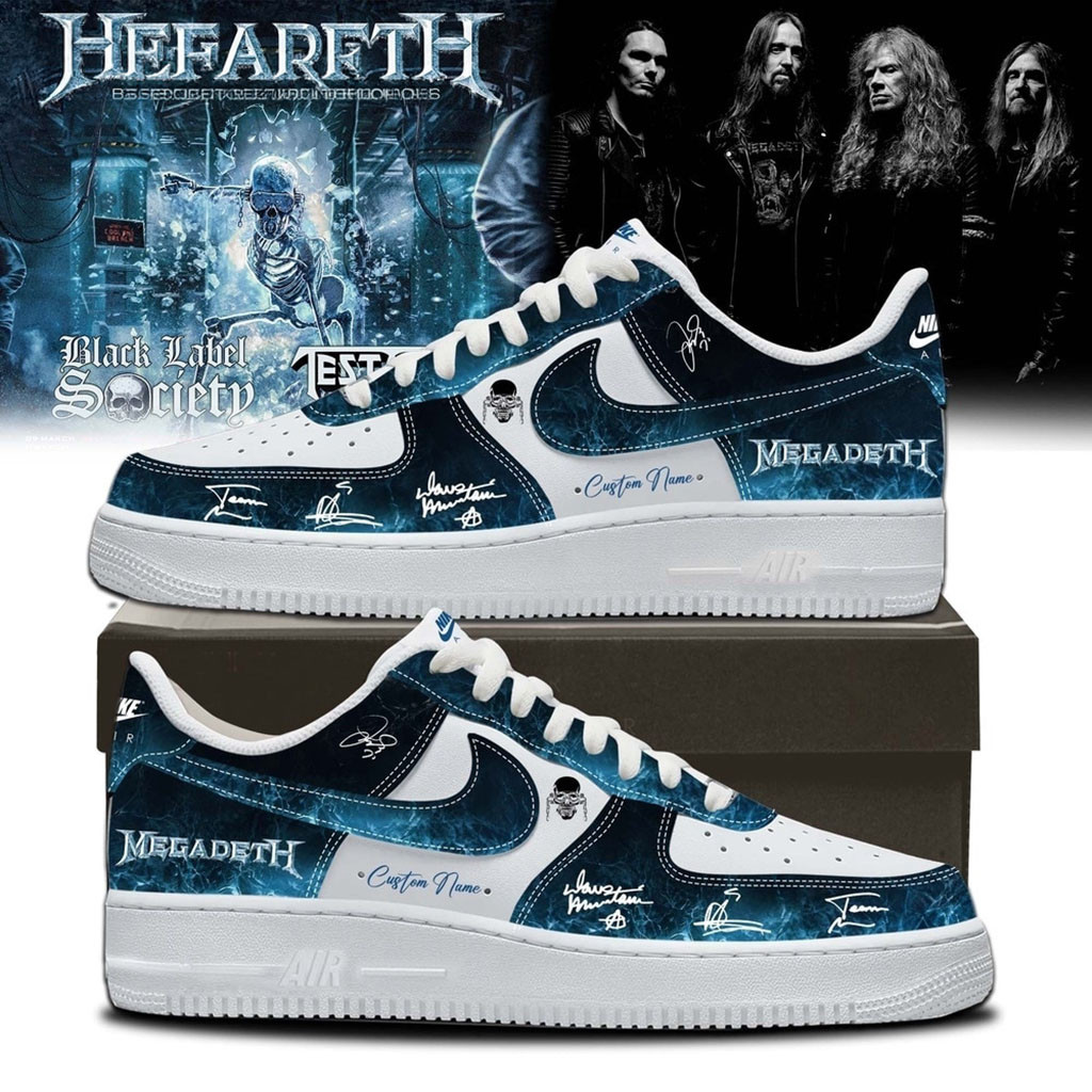Custom Megadeth 2026 Signed Sneakers Heavy Metal Band Shoes Megadeth Merch Gift For Fans Custom Megadeth 2026 Signed Sneakers Heavy Metal Band Shoes Megadeth Merch Gift For Fans