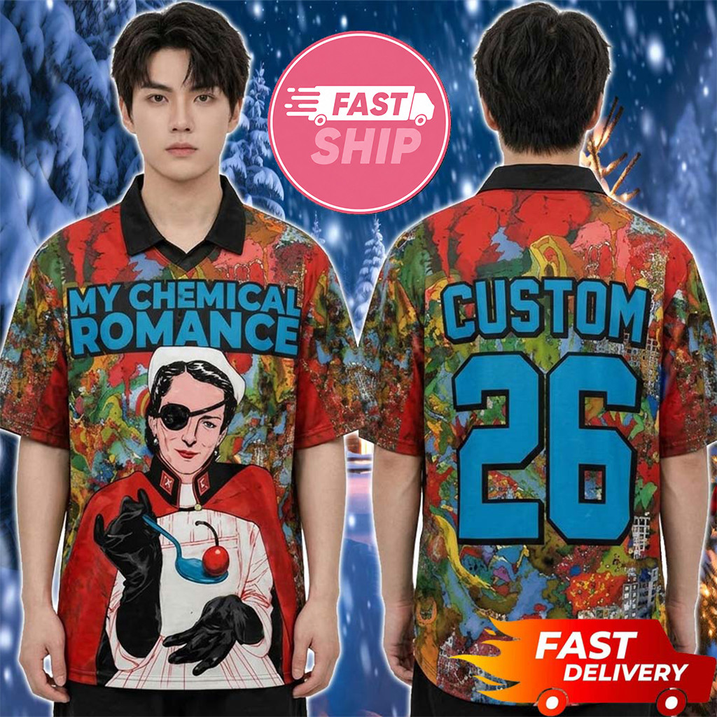 Custom My Chemical Romance The Black Parade Tour 2026 Jersey MCR Merch Gifts For Fans Custom My Chemical Romance The Black Parade Tour 2026 Jersey MCR Merch Gifts For Fans