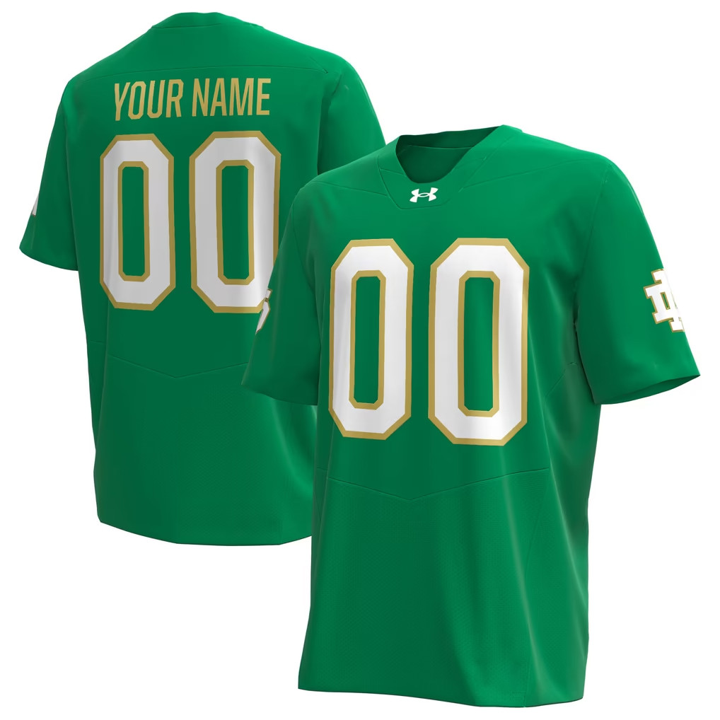 Custom Notre Dame Fighting Irish Merch 2026 Under Armour Fighting Irish Replica Football Jersey