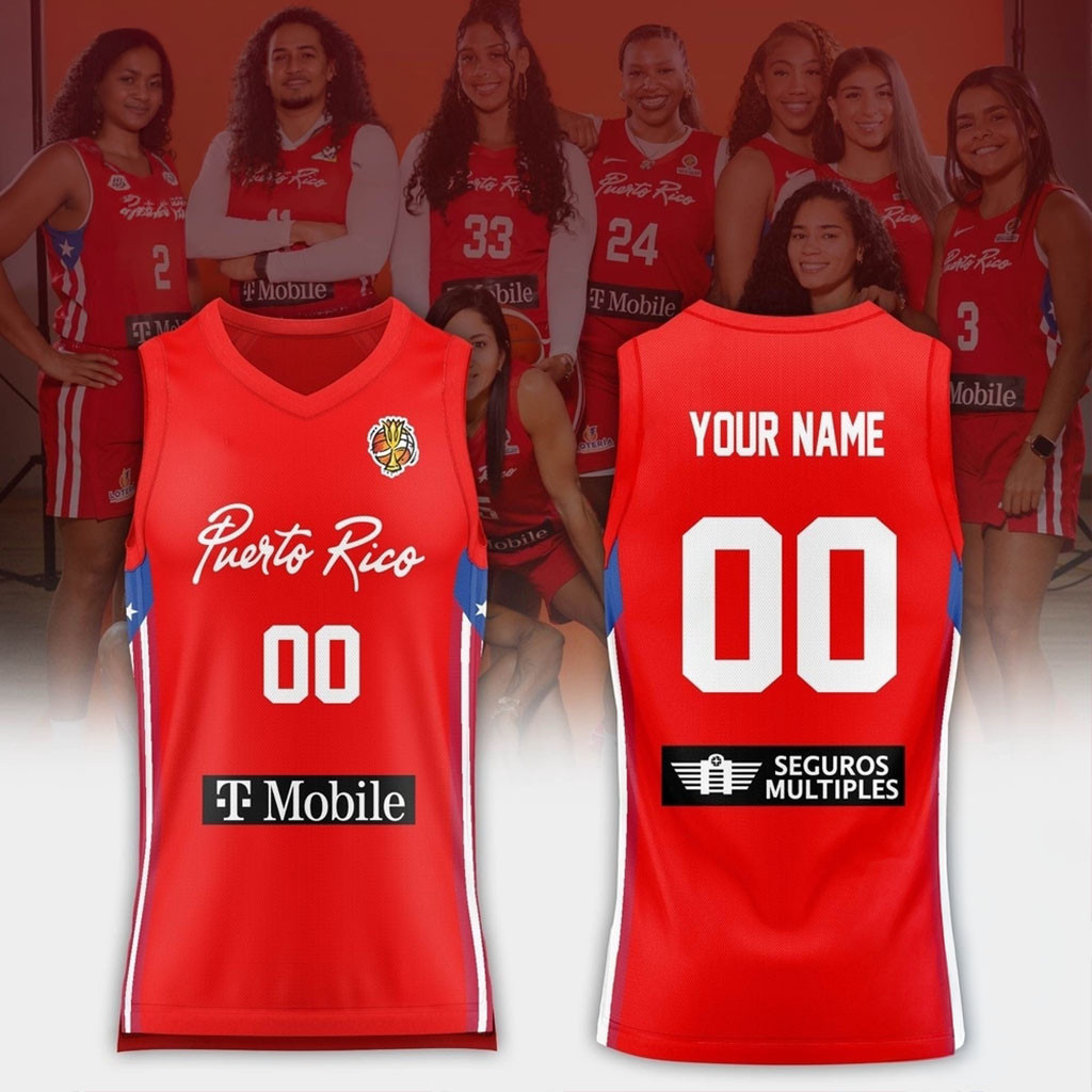 Custom Puerto Rico Basketball 2026 FIBA Women's World Cup Jersey Shirt Basketball Fan Presents