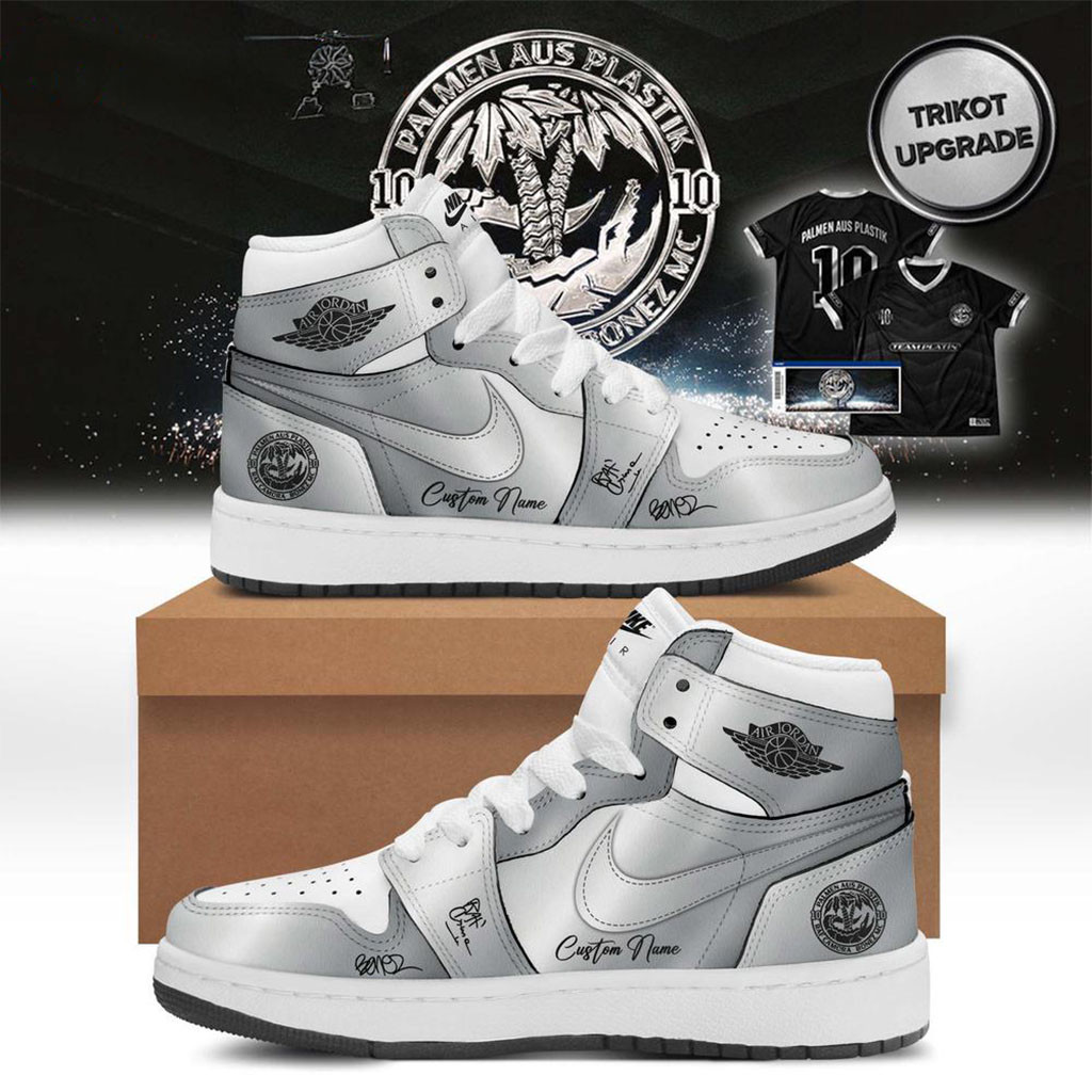 Custom RAF Camora And Bonez MC 10 Jahre Palmen aus Plastik Tour 2026 Signed Shoes Sneakers