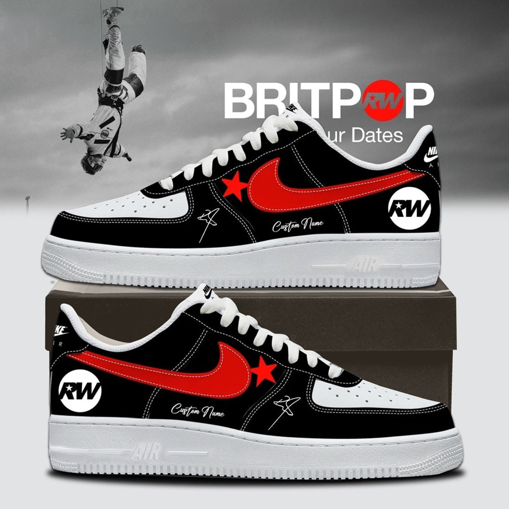 Custom Robbie Williams BRITPOP World Tour 2026 Shoes Sneakers Robbie Williams Merch Fan Gifts