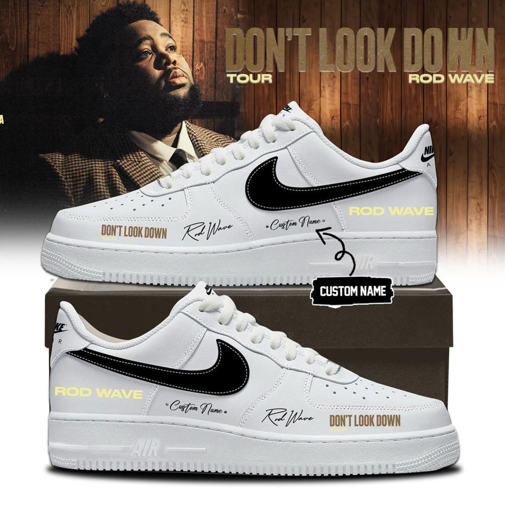 Custom Rod Wave Don't Look Down Tour 2026 Sneakers Rod Wave Merch Rapper Fan Gifts