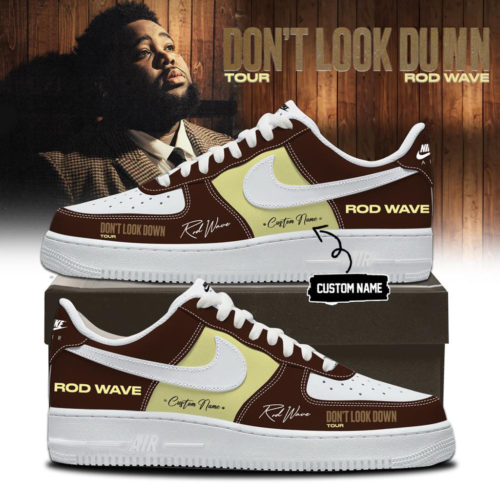 Custom Rod Wave Merch Don't Look Down Tour 2026 Sneakers Presents For Music Lovers