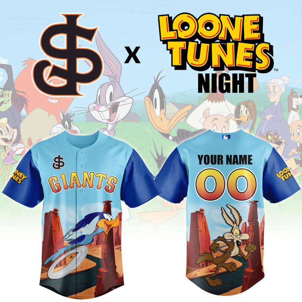 Custom San Francisco Giants X Looney Tunes Night Jersey SF Giants Merch Gift For Baseball Fans