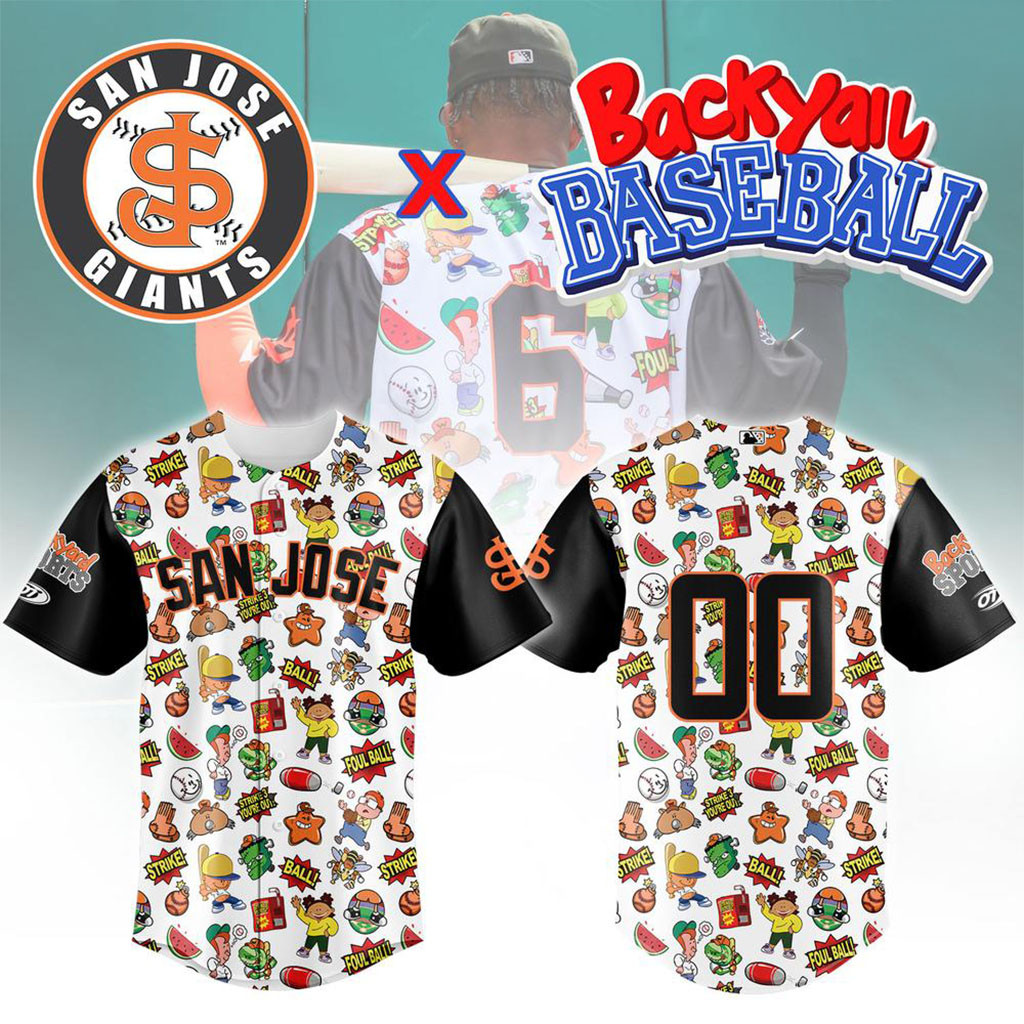Custom San Jose Giants x Backyard Baseball Jersey Giants Merch Gifts For Baseball Lovers Custom San Jose Giants x Backyard Baseball Jersey Giants Merch Gifts For Baseball Lovers