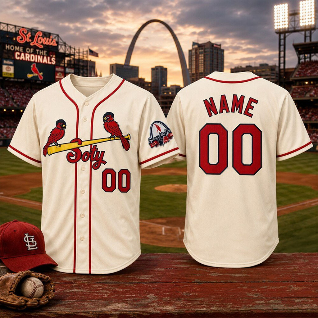 Custom St Louis Cardinals Emo Punk Bird Story Of The Year Baseball Jersey Cardinals Merch Custom St Louis Cardinals Emo Punk Bird Story Of The Year Baseball Jersey Cardinals Merch