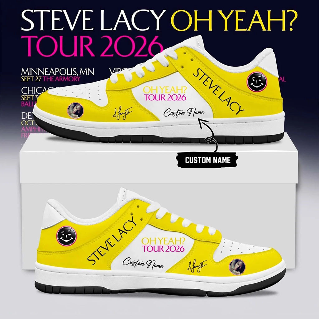 Custom Steve Lacy Merchandise Oh Yeah Tour 2026 Signature Shoes Gifts For Brother