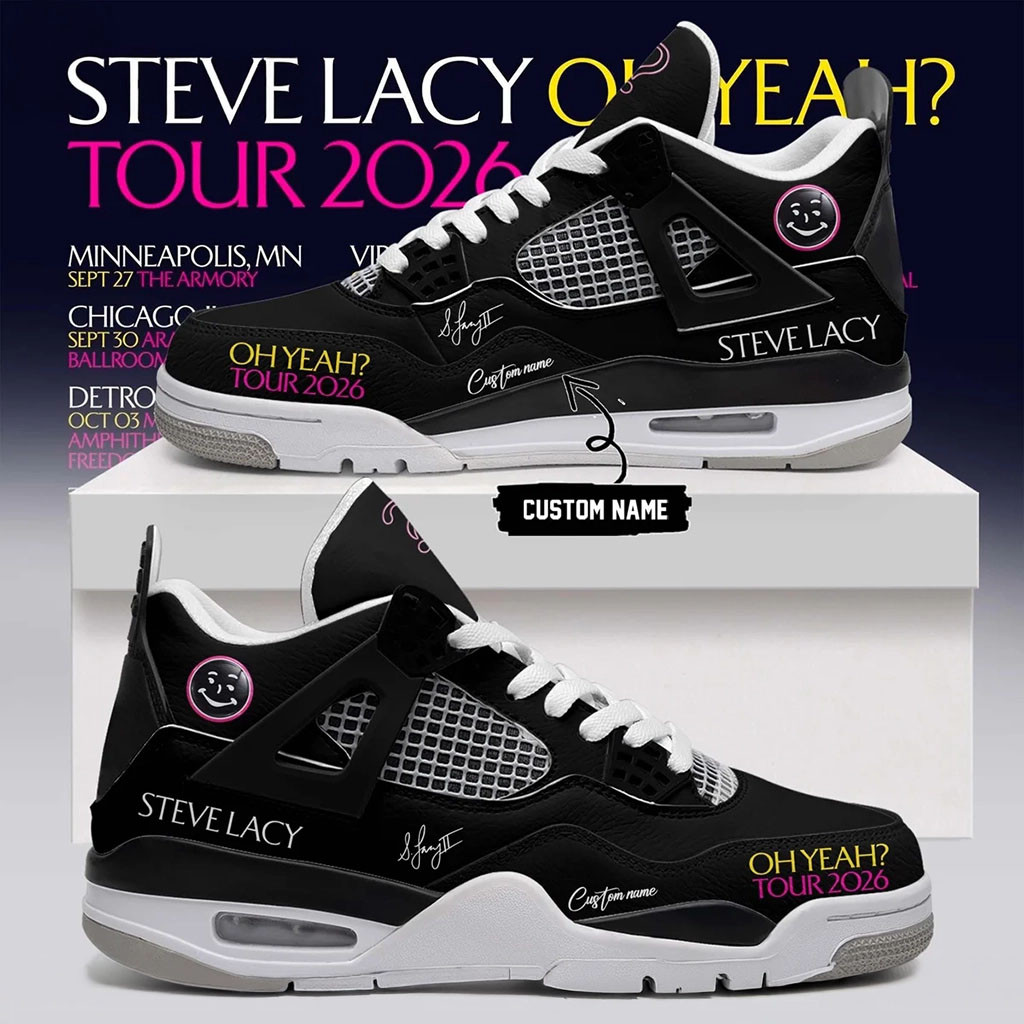 Custom Steve Lacy Merchandise Oh Yeah Tour 2026 Signature Shoes Gifts For Music Lovers