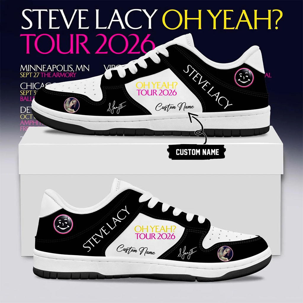 Custom Steve Lacy Merchandise Oh Yeah Tour 2026 Signature Sneakers Best Gifts For Music Lovers