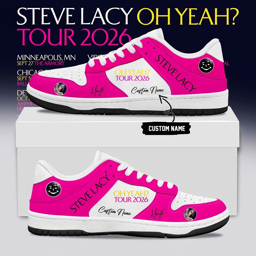 Custom Steve Lacy Merchandise Oh Yeah Tour 2026 Signature Sneakers Gifts For Dudes