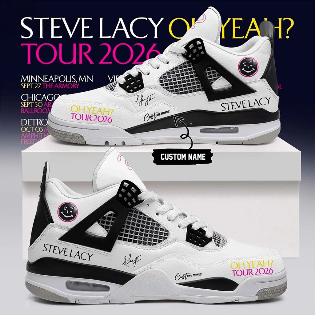 Custom Steve Lacy Merchandise Oh Yeah Tour 2026 Signature Sneakers Present For Him