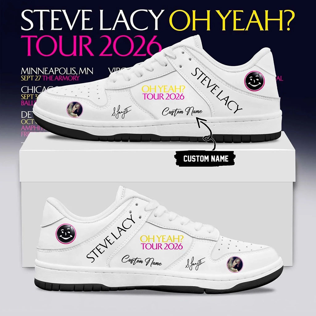 Custom Steve Lacy Merchandise Oh Yeah Tour 2026 Signature Sneakers Presents For Music Lovers