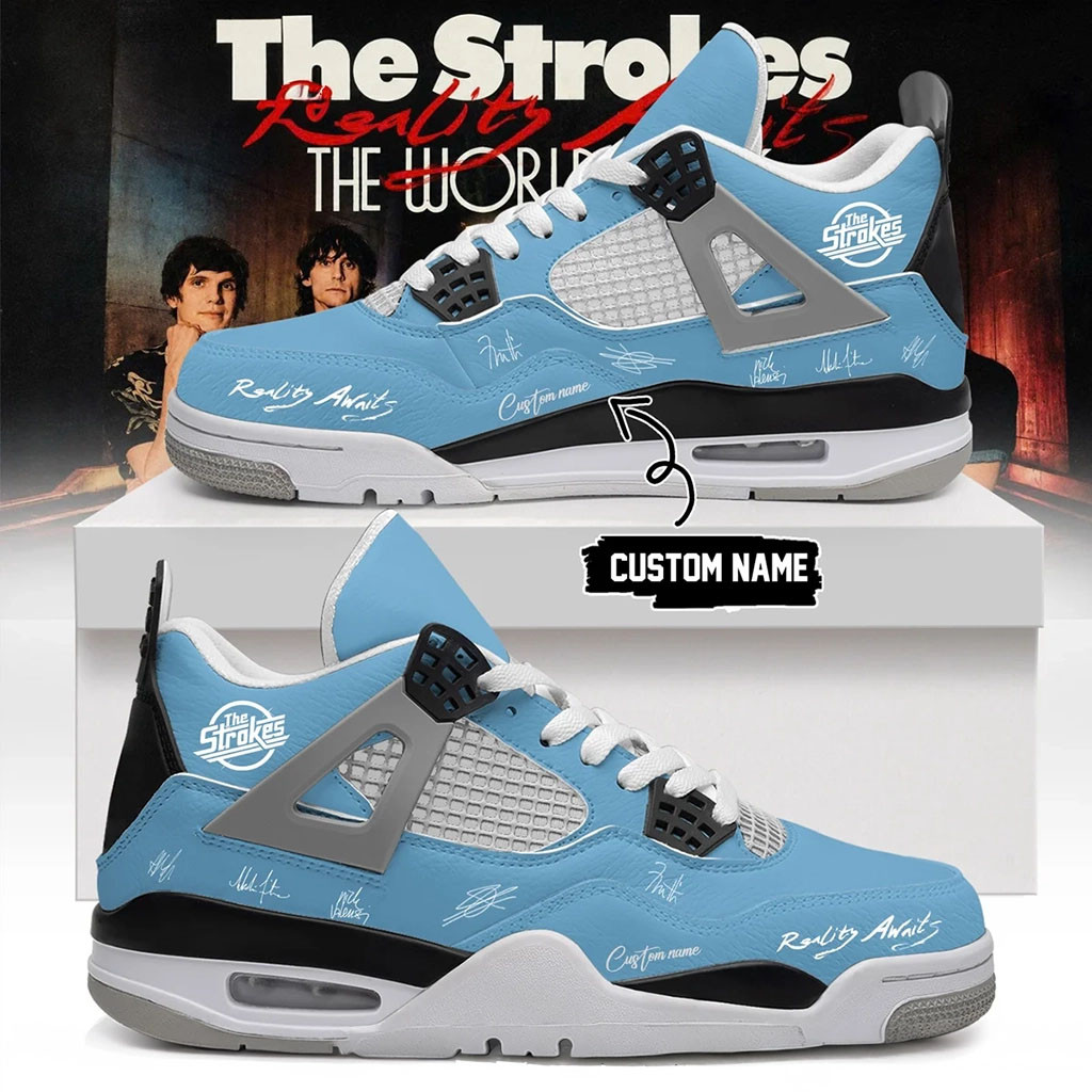 Custom The Strokes Merch Reality Awaits Tour 2026 Signature Shoes Best Gifts For Music Lovers
