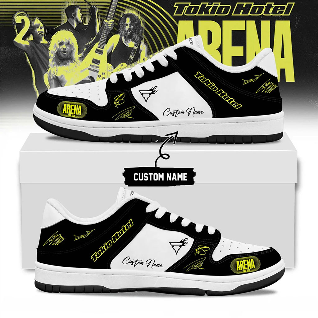 Custom Tokio Hotel ARENA TOUR Signature Shoes Tokio Hotel Merch Music Lover Gift Ideas For Him Custom Tokio Hotel ARENA TOUR Signature Shoes Tokio Hotel Merch Music Lover Gift Ideas For Him