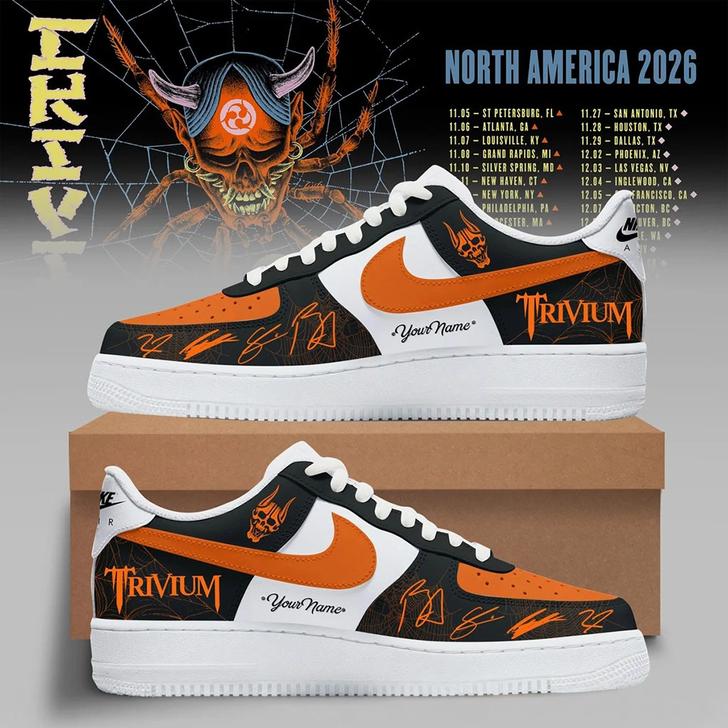 Custom Trivium North America Tour Sneakers Trivium Merch Heavy Metal Band Fan Gift