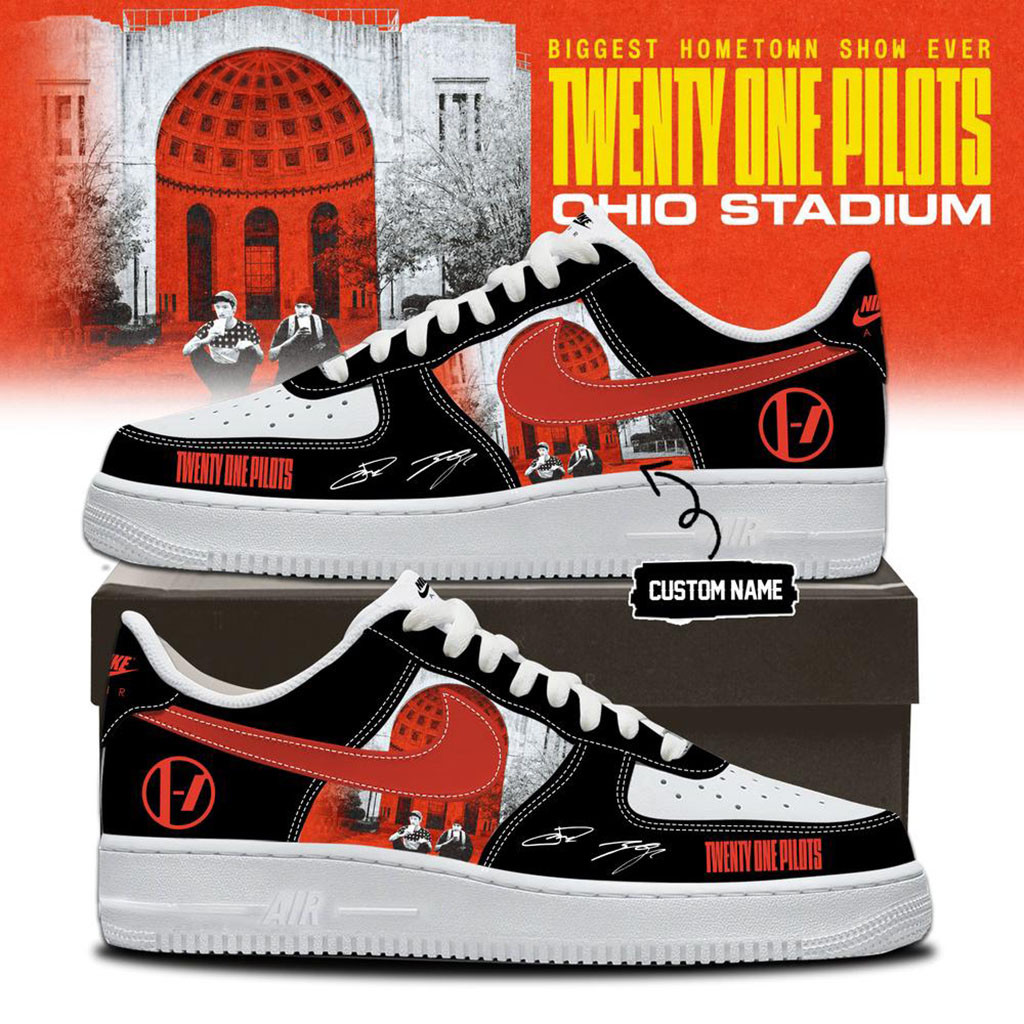 Custom Twenty One Pilots Merch 2026 Shows Signature Black Shoes Best Gifts For Music Lovers