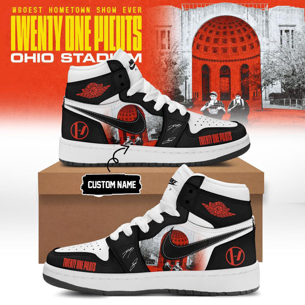 Custom Twenty One Pilots Merch 2026 Shows Signature Black Shoes Gifts For Music Lovers