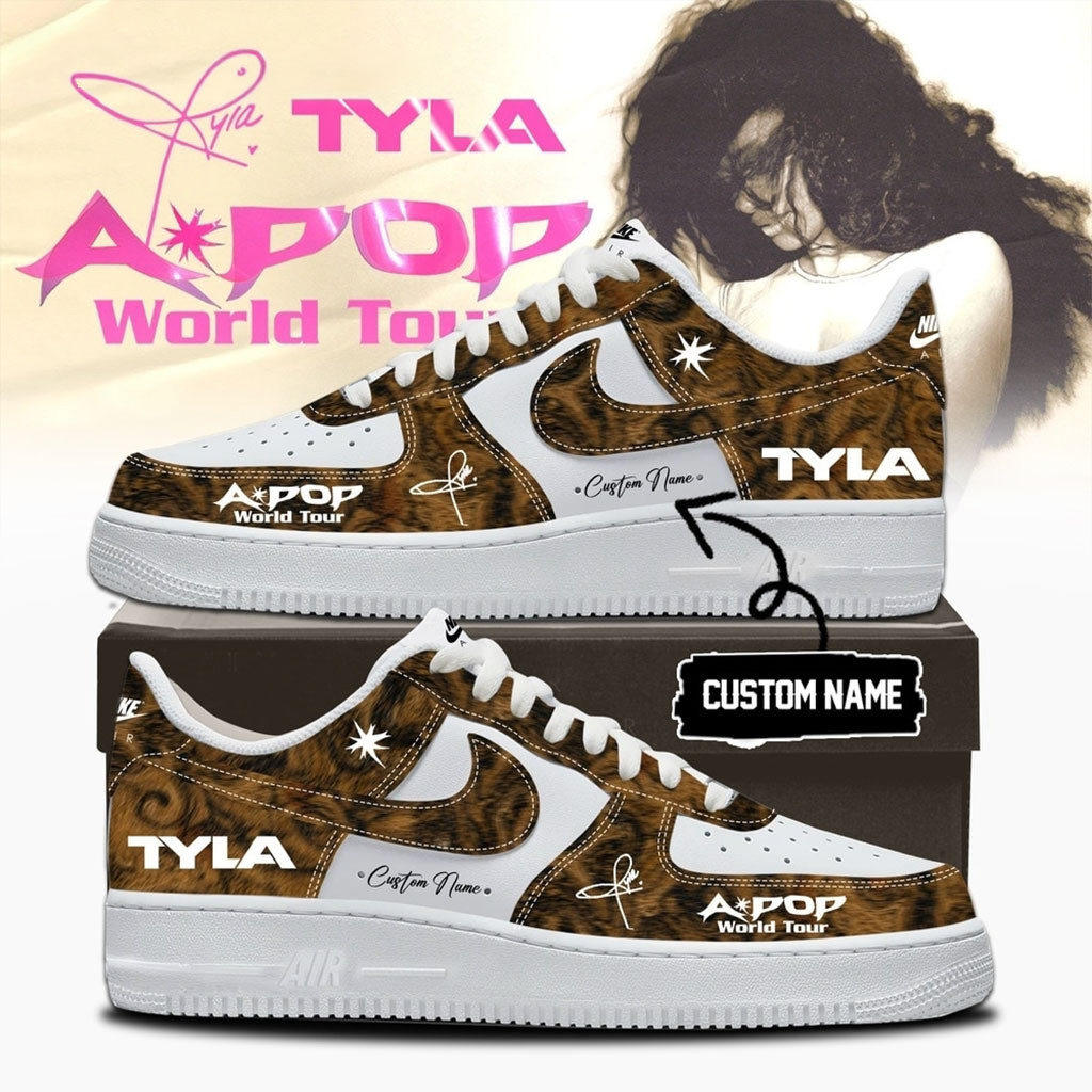 Custom Tyla A POP World Tour Signature 2026 Sneakers Tyla Merch Birthday Gifts For Music Lovers Custom Tyla A POP World Tour Signature 2026 Sneakers Tyla Merch Birthday Gifts For Music Lovers