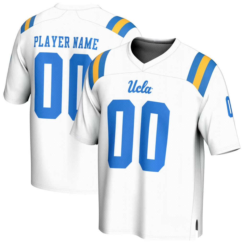 Custom UCLA Bruins Merch 2026 UCLA Bruins GameDay Greats NIL Football Jersey White Fan Gear
