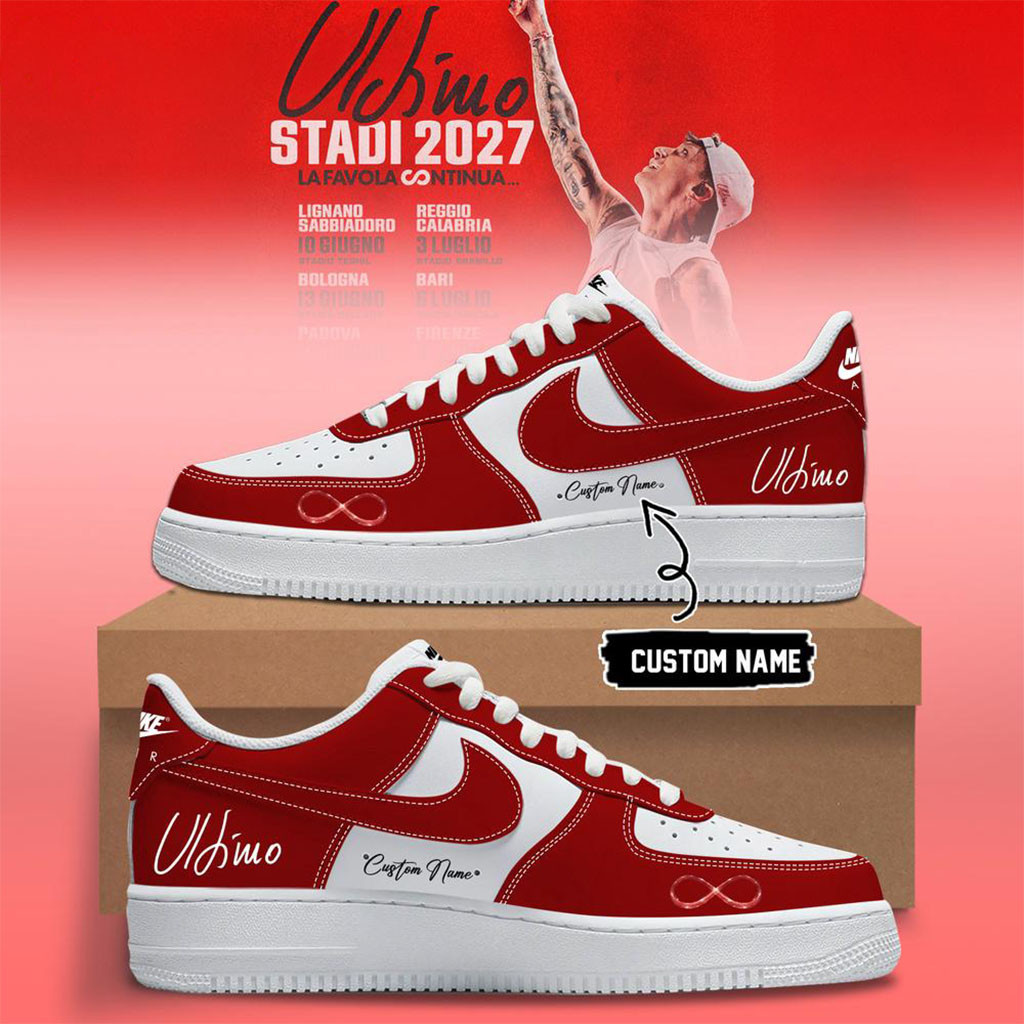 Custom Ultimo Stadi 2027 La Favola Continua Red Shoes Sneakers Ultimo Merch Fan Gifts