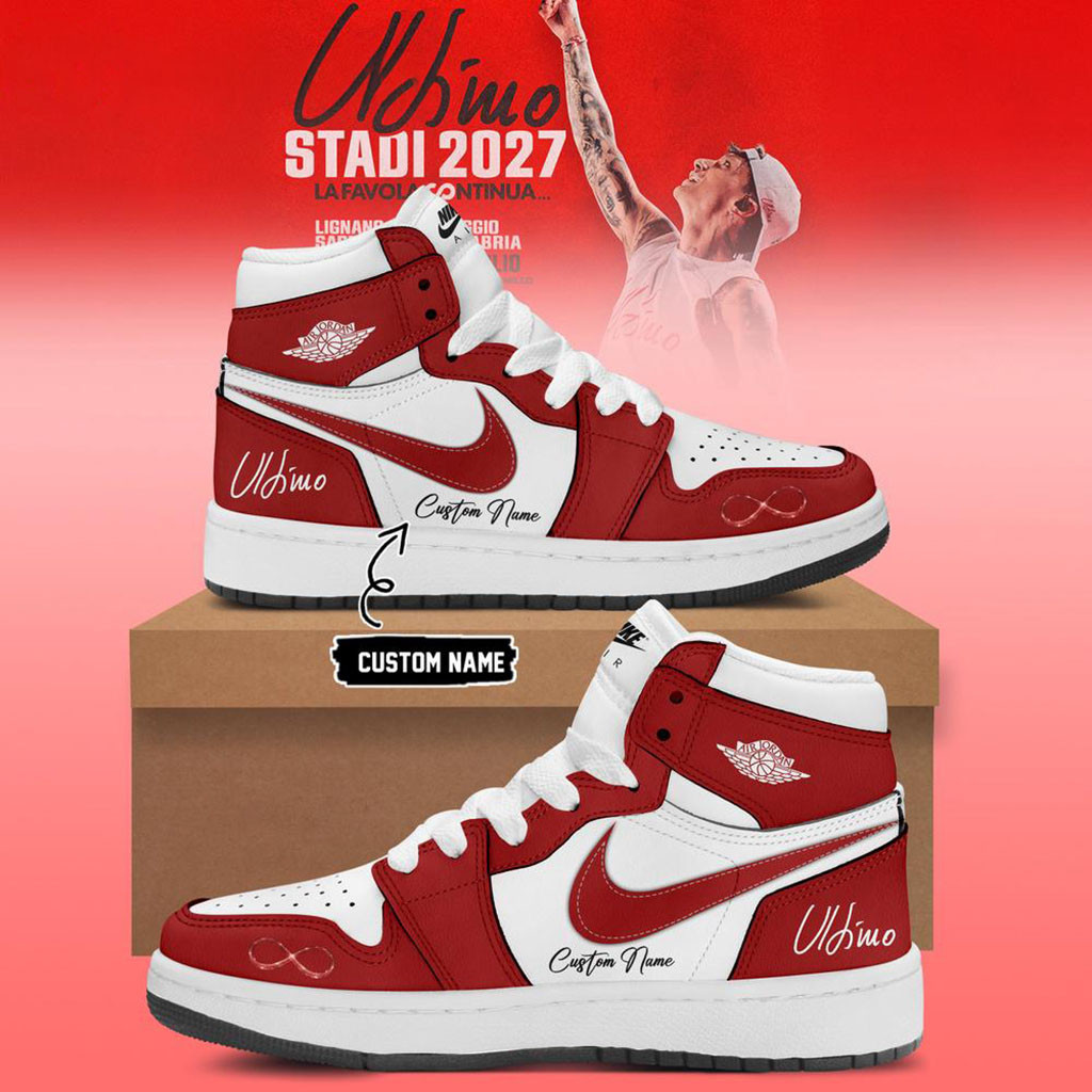 Custom Ultimo Stadi 2027 La Favola Continua Red Sneakers Ultimo Merch Best Gifts For Fan