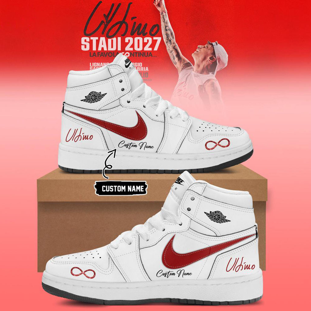 Custom Ultimo Stadi 2027 La Favola Continua White Sneakers Ultimo Merch Present For Fans