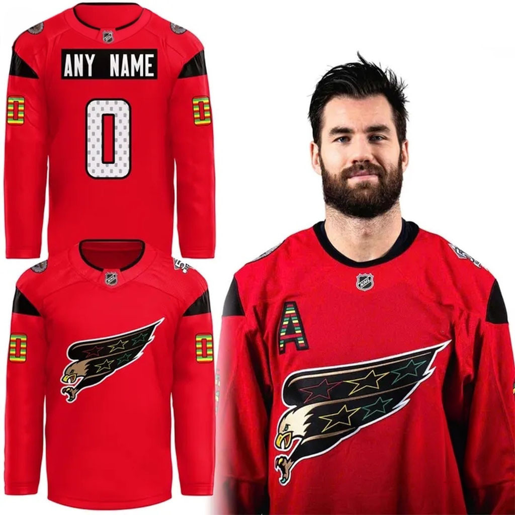 Custom Washington Capitals Black History Celebration Hockey Jersey Capitals Merchandise