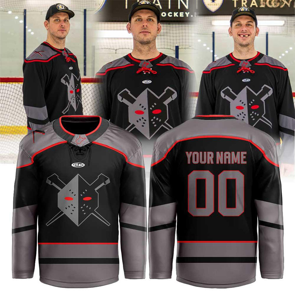 Custom Wheeling Nailers ECHL Ice Hockey Mask Alternate 2026 Hockey Jersey Wheeling Nailers Merch