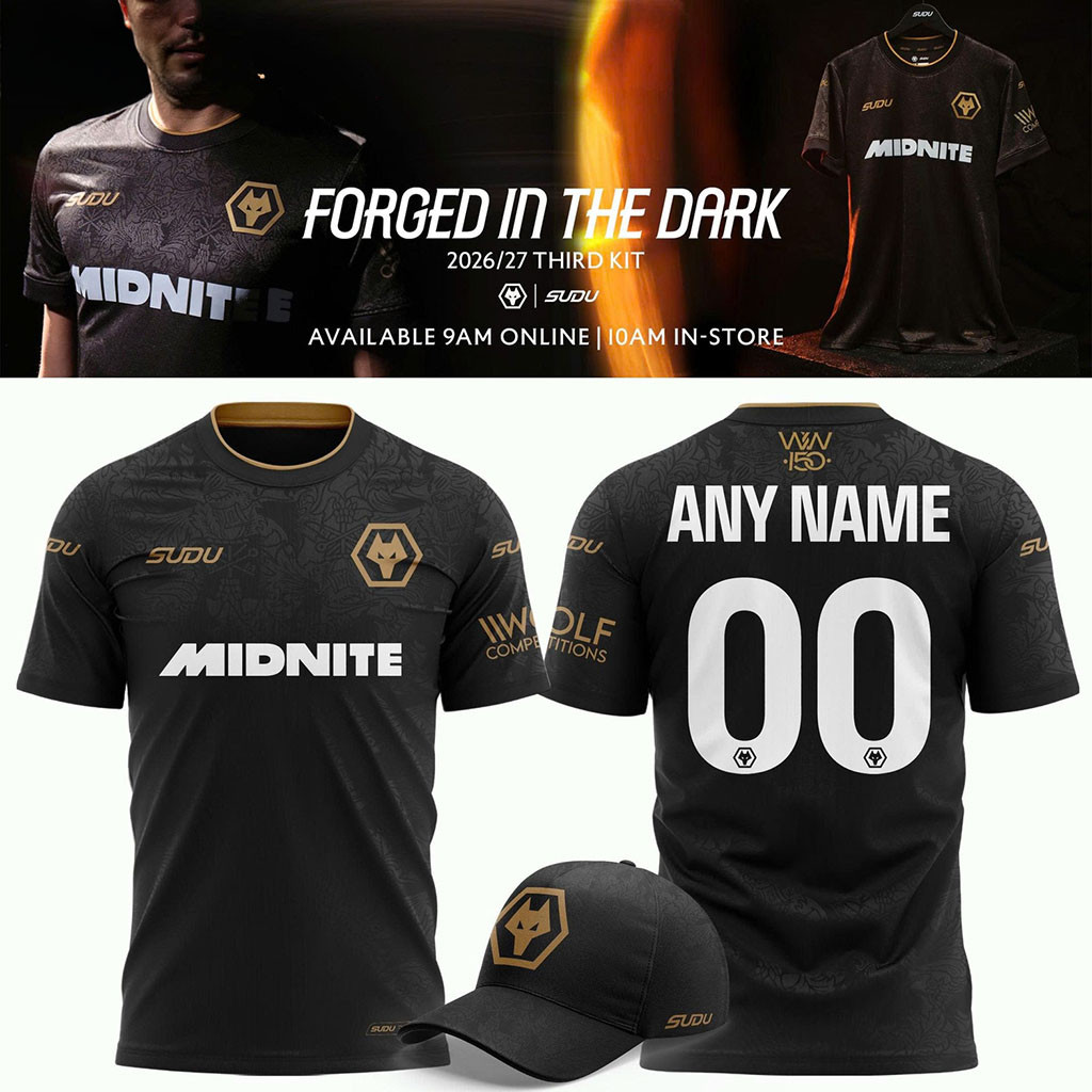 Custom Wolves 2026 27 Third Kit Shirt Jersey Wolverhampton Wanderers FC Merch Gifts For Fan