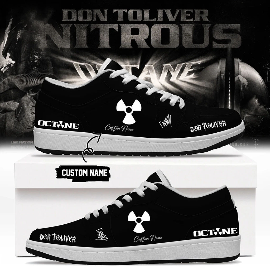Customized Don Toliver Merch Nitrous Octane World Tour Leg 2 Shoes Black Don Toliver Sneakers